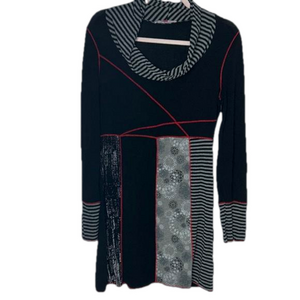 San Francisco Black Boho Dress